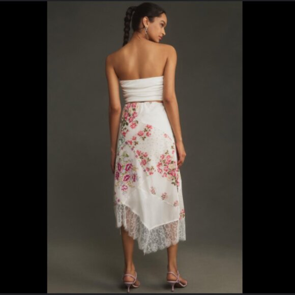 Brand New By Anthropologie Heirloom Bias-Cut Midi Skirt - Picture 2 of 8